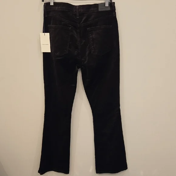 NWT Citizens Of Humanity Lilah Dark Brown Velvet Bootcut Pants - Picture 2 of 4